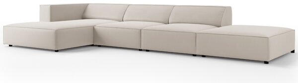 -25 % Dny MOMENTI– Cosmopolitan Design Sametová rohová pohovka Arendal 341 cm, levá