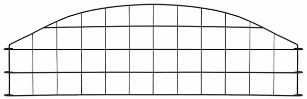 Obloukový zahradní plot 77,3 x 26 cm zelený 146101