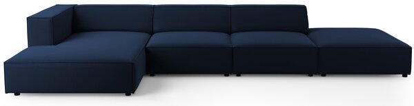 -25 % Dny MOMENTI– Cosmopolitan Design Sametová rohová pohovka Arendal 341 cm, levá
