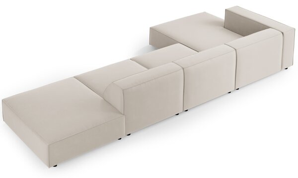-25 % Dny MOMENTI– Cosmopolitan Design Sametová rohová pohovka Arendal 341 cm, levá