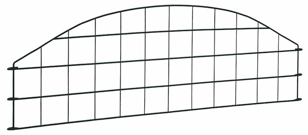 Obloukový zahradní plot 77,3 x 26 cm zelený 146101