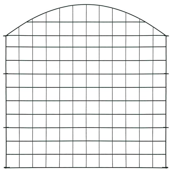 Obloukový zahradní plot 77,5 x 78,5 cm zelený 146103