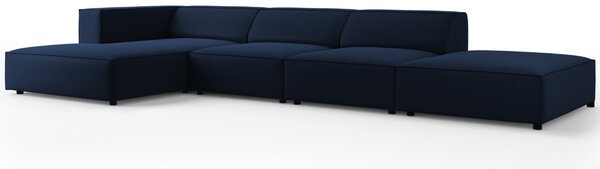 -25 % Dny MOMENTI– Cosmopolitan Design Sametová rohová pohovka Arendal 341 cm, levá