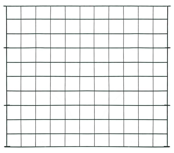 Zahradní plot 77,5 x 64 cm zelený 146102