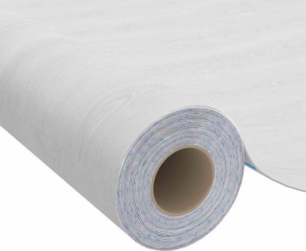 Samolepící tapety na dveře 2 ks bílé dřevo 210 x 90 cm PVC 146111