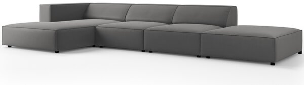 -25 % Dny MOMENTI– Cosmopolitan Design Sametová rohová pohovka Arendal 341 cm, levá