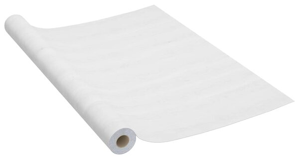 Samolepící tapety na dveře 2 ks bílé dřevo 210 x 90 cm PVC 146111