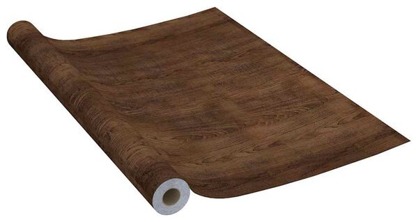 Samolepící tapety na dveře 2 ks tmavý dub 210 x 90 cm PVC 146112