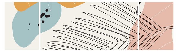 Obraz - Ilustrace listu (170x50 cm)