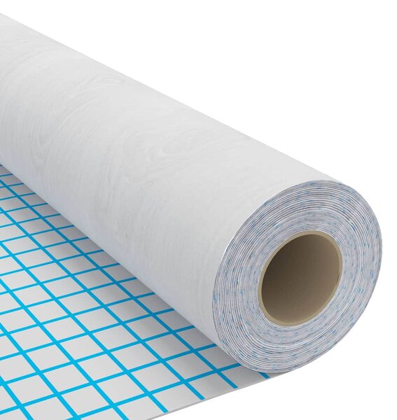 Samolepící tapety na dveře 2 ks bílé dřevo 210 x 90 cm PVC 146111