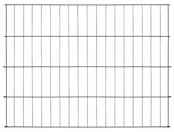 Zahradní plot 115 x 79 cm zelený 146105