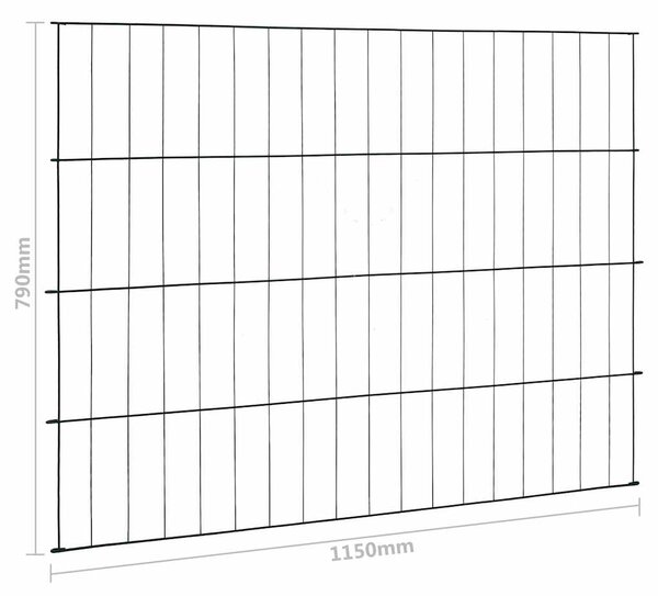 Zahradní plot 115 x 79 cm zelený 146105