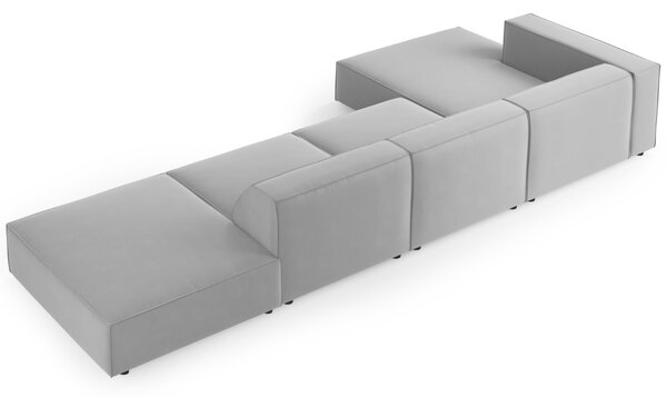 -25 % Dny MOMENTI– Cosmopolitan Design Sametová rohová pohovka Arendal 341 cm, levá