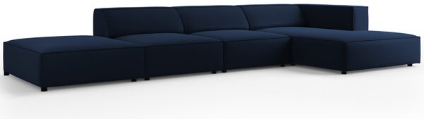 -25 % Dny MOMENTI– Cosmopolitan Design Sametová rohová pohovka Arendal 341 cm, pravá