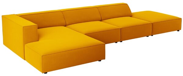 -25 % Dny MOMENTI– Cosmopolitan Design Sametová rohová pohovka Arendal 341 cm, levá