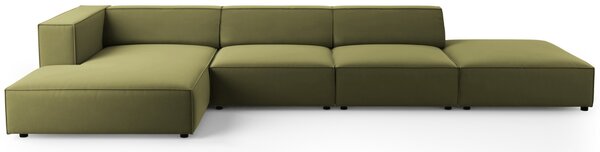 -25 % Dny MOMENTI– Cosmopolitan Design Sametová rohová pohovka Arendal 341 cm, levá