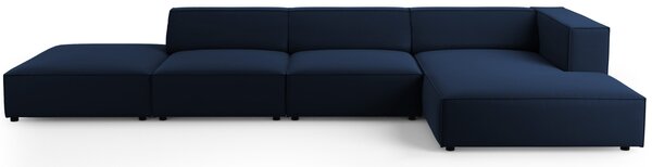 -25 % Dny MOMENTI– Cosmopolitan Design Sametová rohová pohovka Arendal 341 cm, pravá