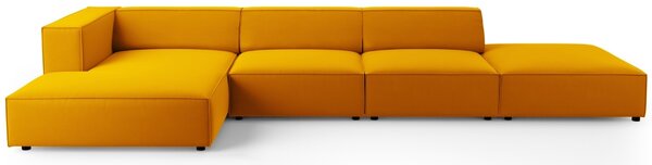 -25 % Dny MOMENTI– Cosmopolitan Design Sametová rohová pohovka Arendal 341 cm, levá