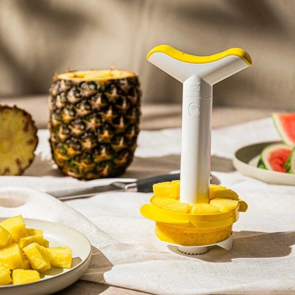 Vacu Vin Kráječ na ananas - žlutá/bílá
