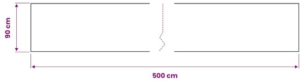 Samolepící tapeta na nábytek černá 500 x 90 cm PVC 146123