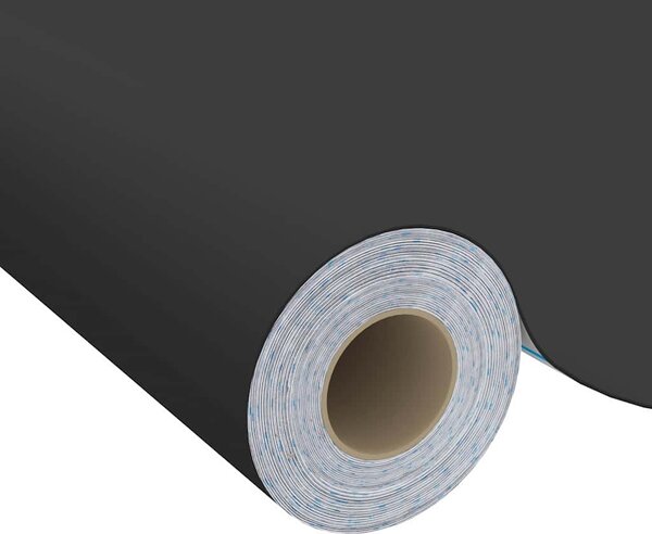 Samolepící tapeta na nábytek černá 500 x 90 cm PVC 146123