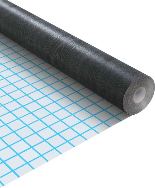 Samolepicí tapeta na nábytek tmavé dřevo 500 x 90 cm PVC 146115