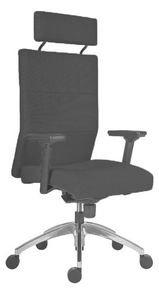 Kancelářské křeslo Vertika PDH - černá - nosnost 160 kg