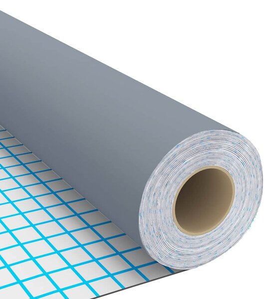 Samolepící tapeta na nábytek šedá 500 x 90 cm PVC 146125