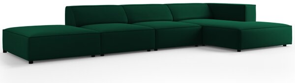 -25 % Dny MOMENTI– Cosmopolitan Design Sametová rohová pohovka Arendal 341 cm, pravá