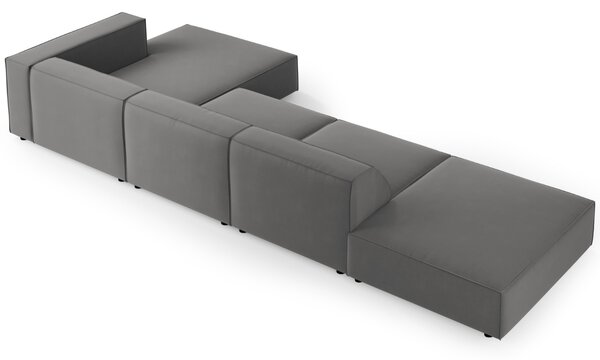 -25 % Dny MOMENTI– Cosmopolitan Design Sametová rohová pohovka Arendal 341 cm, pravá