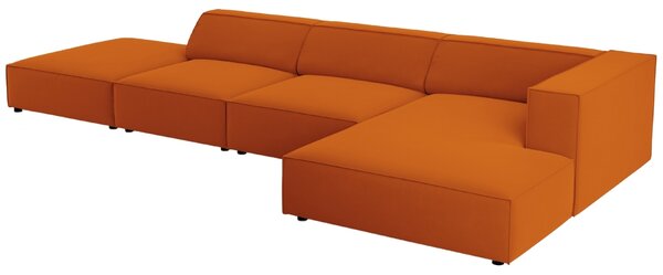 -25 % Dny MOMENTI– Cosmopolitan Design Sametová rohová pohovka Arendal 341 cm, pravá
