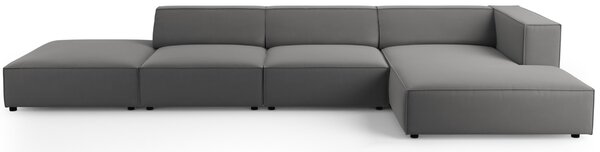 -25 % Dny MOMENTI– Cosmopolitan Design Sametová rohová pohovka Arendal 341 cm, pravá