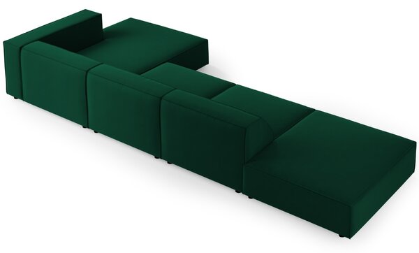 -25 % Dny MOMENTI– Cosmopolitan Design Sametová rohová pohovka Arendal 341 cm, pravá