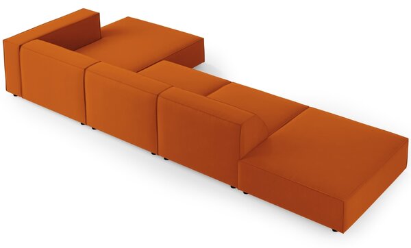 -25 % Dny MOMENTI– Cosmopolitan Design Sametová rohová pohovka Arendal 341 cm, pravá