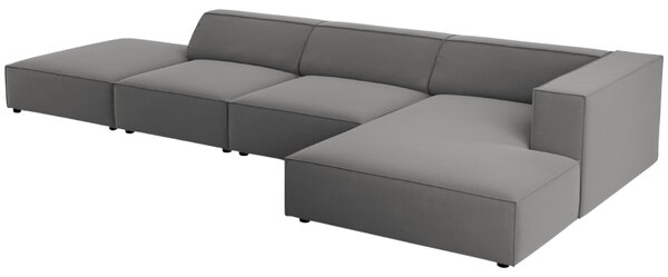 -25 % Dny MOMENTI– Cosmopolitan Design Sametová rohová pohovka Arendal 341 cm, pravá