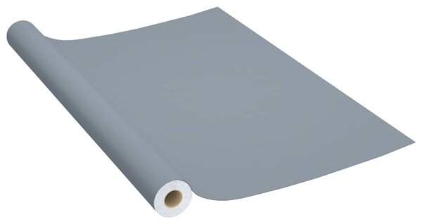 Samolepící tapeta na nábytek šedá 500 x 90 cm PVC 146125