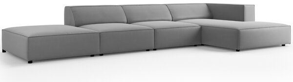 -25 % Dny MOMENTI– Cosmopolitan Design Sametová rohová pohovka Arendal 341 cm, pravá