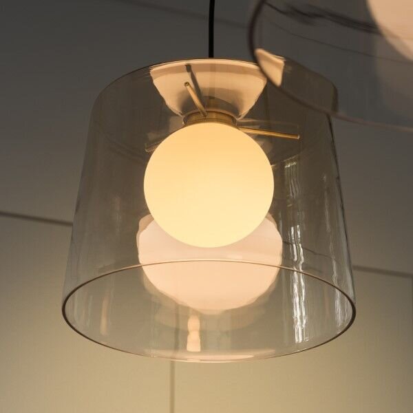 Ideal Lux 271316 FADE závěsné svítidlo 1xG9 D270mm jantarová transparentní