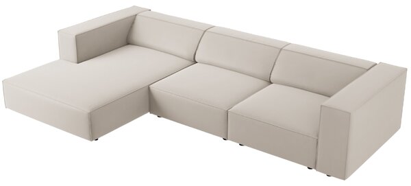 -25 % Dny MOMENTI– Cosmopolitan Design Sametová rohová pohovka Arendal 284 cm, levá