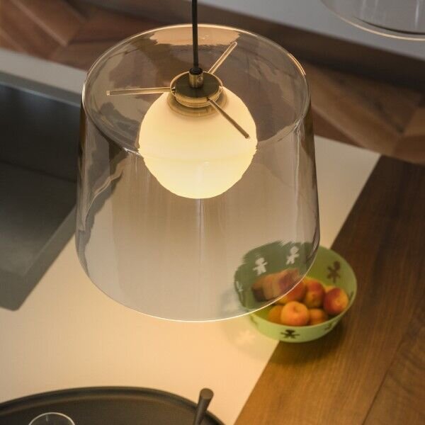 Ideal Lux 271316 FADE závěsné svítidlo 1xG9 D270mm jantarová transparentní