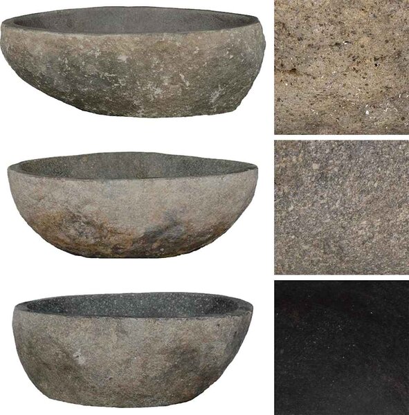 Umyvadlo říční kámen oválné (29–38) x (24–31) cm 146212