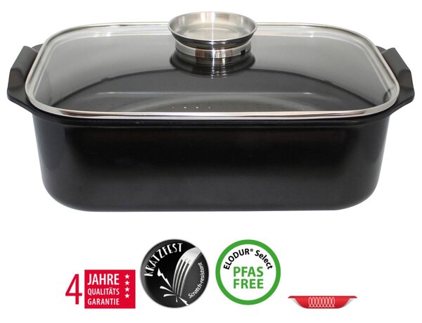 Duo Vital Pekáč se skleněnou poklicí a aroma úchytem 40x26 cm ELO 89940