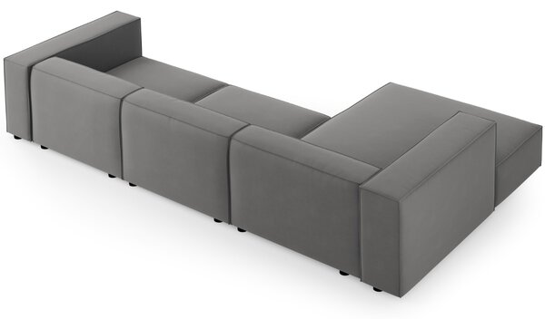 -25 % Dny MOMENTI– Cosmopolitan Design Sametová rohová pohovka Arendal 284 cm, levá