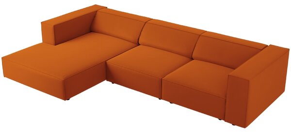 -25 % Dny MOMENTI– Cosmopolitan Design Sametová rohová pohovka Arendal 284 cm, levá