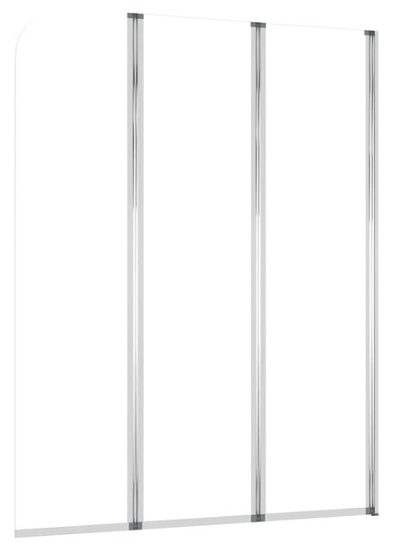 Sprchové kouty 2 ks 104 x 130 cm tvrzené sklo průhledné 146228