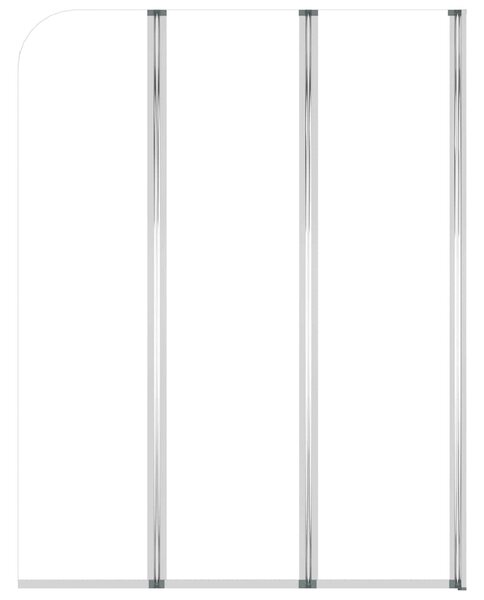 Sprchové kouty 2 ks 104 x 130 cm tvrzené sklo průhledné 146228