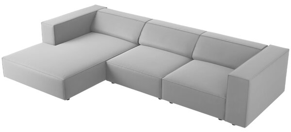 -25 % Dny MOMENTI– Cosmopolitan Design Sametová rohová pohovka Arendal 284 cm, levá