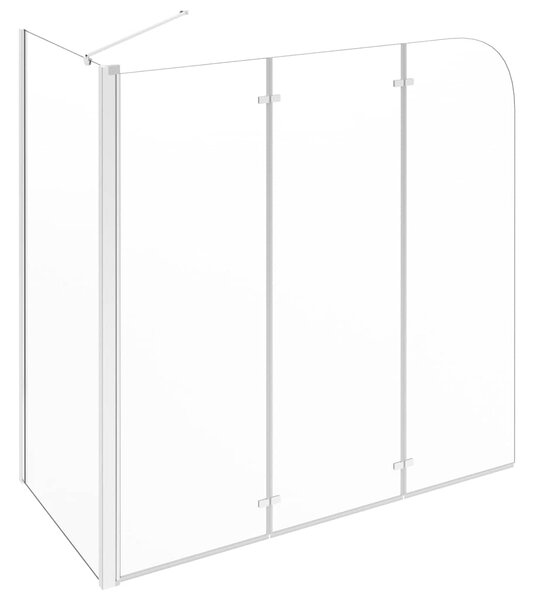 Sprchový kout 120 x 69 x 130 cm tvrzené sklo průhledný 146227