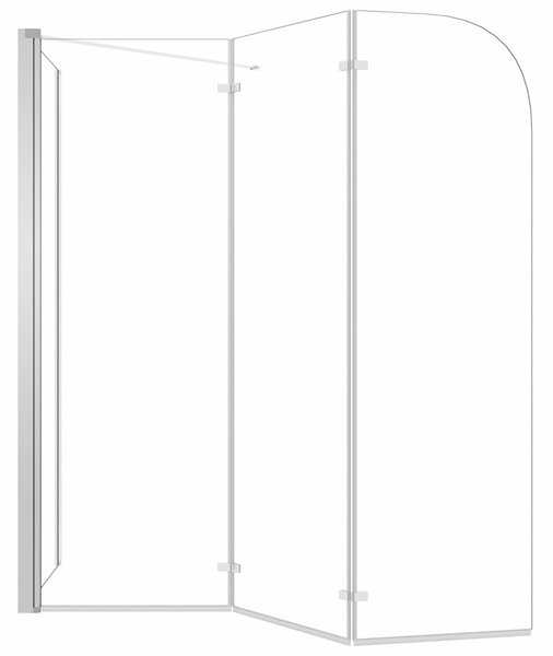Sprchový kout 120 x 69 x 130 cm tvrzené sklo průhledný 146227