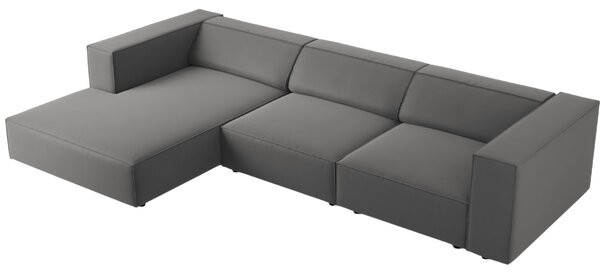 -25 % Dny MOMENTI– Cosmopolitan Design Sametová rohová pohovka Arendal 284 cm, levá